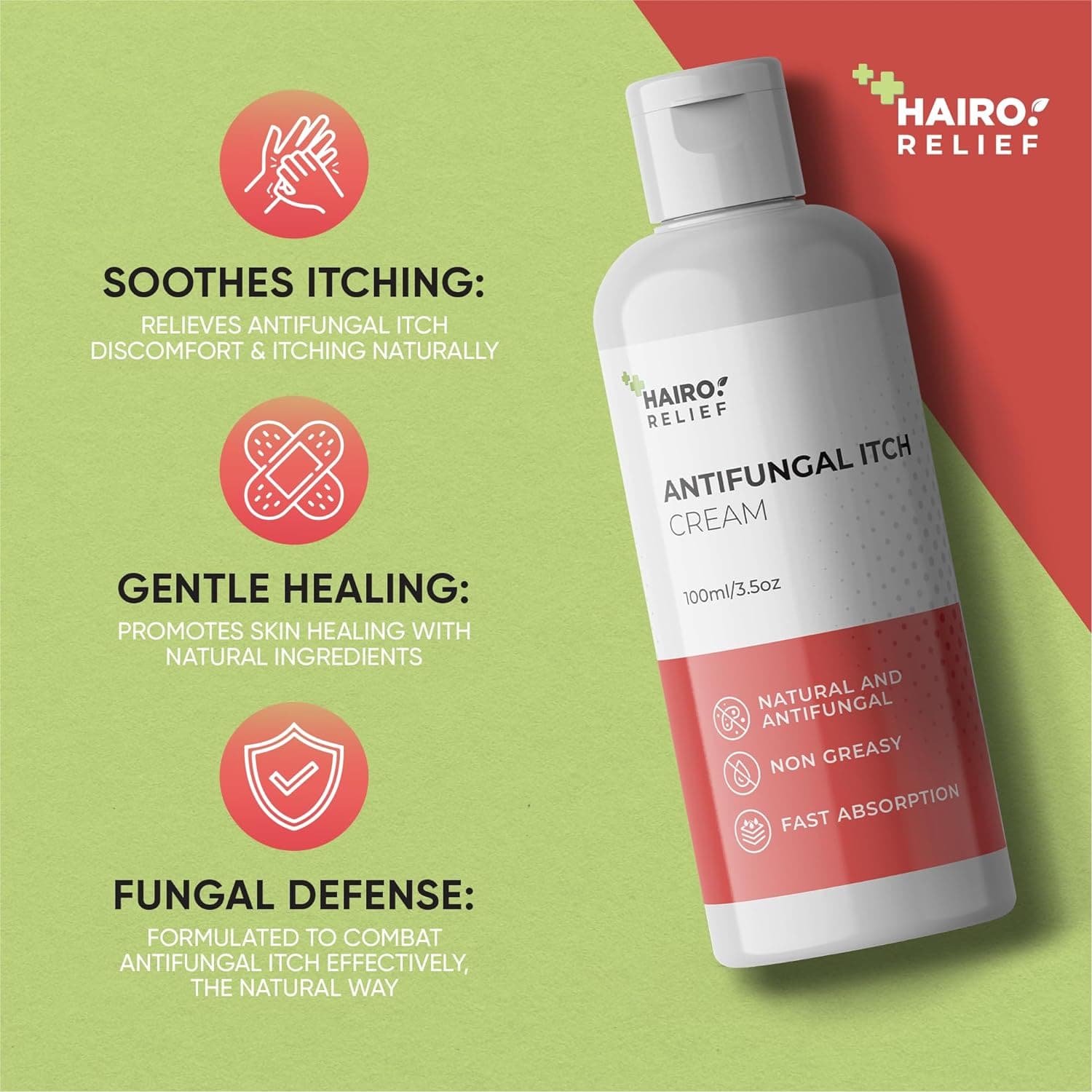Anti Fungal Itch Cream | Hairo Relief 100ml